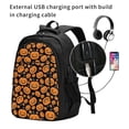 thumbnail image 2 of Fotbe Halloween Pumpkins Mochila con Estampado y Puerto USB para Hombre y Mujer, Mochila Antirrobo, Mochila de Viaje, Mochila Escolar, Mochila Universitaria, 2 of 7