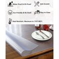 thumbnail image 4 of HQYG Custom 24x60 Inch Clear Desk Cover Protector, 1.5mm Thick Plastic Clear Desk Pad, Desk Protector Clear, Desk Mats on top of Desks, Vinyl Clear Table Cover Protector for Writing Desk, 4 of 4