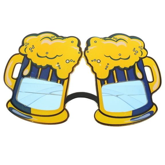 COSMOBETTY Multi Beer Mug Eyeglasses Pc Beer Glasses 1Set 6.5x5.6x4in
