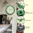thumbnail image 4 of Infinity Instruments Retro Round Green Wall Clock, 15", 4 of 7