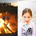thumbnail image 3 of Parrilla de humo de 4 piezas, horquilla giratoria retráctil para perros calientes, fogón al aire libre, accesorios para acampar, Kit de Camping, horquilla de acero retráctil, 3 of 5