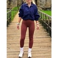 thumbnail image 4 of PUWEI Women's Sherpa Fleece Cropped Jacket Fuzzy Warm Coat Button Down Outwear with Pockets, 4 of 7