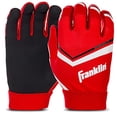 thumbnail image 1 of Guantes de receptor de fútbol Franklin Sports Shoktak Youth Red, 1 of 1