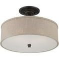 thumbnail image 4 of Quoizel Cloverdale Large Semi Flush Mount in Mottled Cocoa, 4 of 4