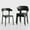 Black, variant on VECELO Stackable Patio Dining Chair Set of 4, Outdoor/Indoor Dining Chairs for Restaurant, Poolside and Garden, No Assembly, Red