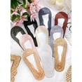 thumbnail image 6 of 5 Pairs Womens Lace Ankle Socks Non Slip Low Cut and No Show Lace Socks Sets for Loafers Flats, 6 of 6