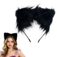 thumbnail image 2 of mgoYE Fluffy Cat Ears Headband Headwear for Women Girl Halloween Party Size One Size, 2 of 6