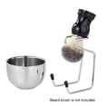 thumbnail image 1 of OULII Brosse à Raser et Bol Porte-Brosse à Ours Bol à Savon à Raser Argent pour Mari 1 Ensemble, 1 of 3