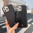 thumbnail image 3 of Mont Blanc Iphone 14 Pro Max 13 12 11 Funda De Piel De Cocodrilo X XS xr Montblanc Black Luxury Classic Full Cover, 3 of 4