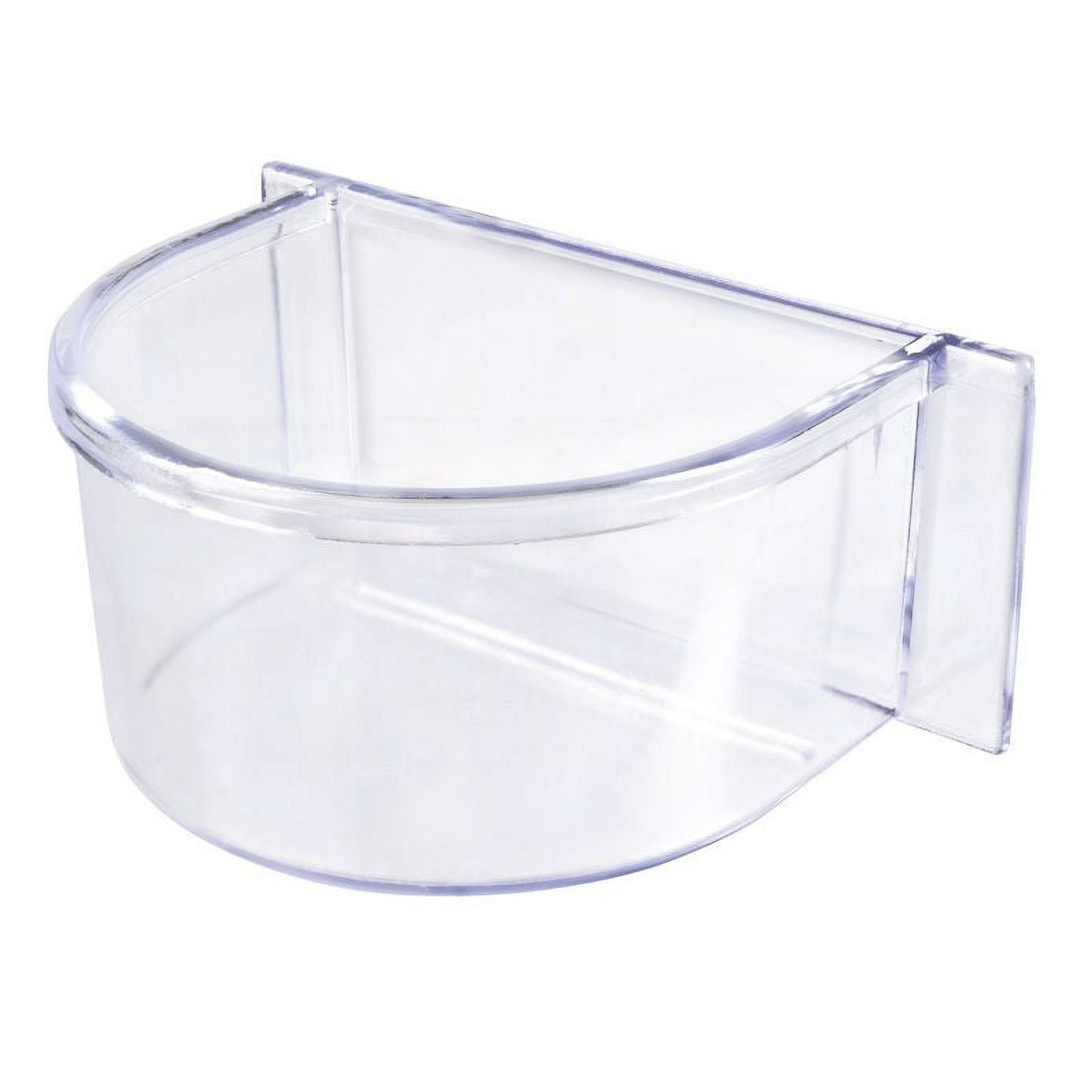 Lot of 12 Winged Universal Bird Flight Cage Seed Water Feeder Clear Cups