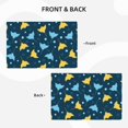thumbnail image 4 of Placemats Set of 4 / 6, stingray cute navyblue dots Placemats for Dining Table Indoor/Outdoors Heat Resistant Washable Placemats 18" x 12", 4 of 8