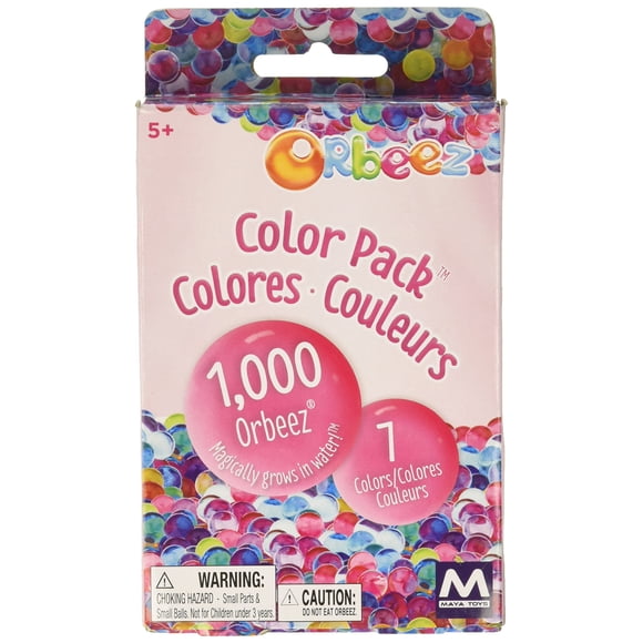 Kit de recarga de Orbeez de colores turquesa, naranja y azul