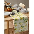 thumbnail image 6 of nqOlkjepod Yellow Lemons Table Runner 70 Inches Long Farmhouse Dress Scarves, Summer Botanical Fruit Leaves Country Dining Tablerunner for Coffee Table/Kitchen Island/Party Décor, 13" x 70", 6 of 8