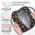thumbnail image 3 of Balery Colorful Geometric Dog Bolsa de Almuerzo para Mujeres, Caja de Almuerzo, Bolsa de Almuerzo Pequeña Impermeable, Tote de Almuerzo Reutilizable con Gran Capacidad, 3 of 6