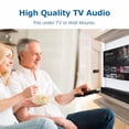 thumbnail image 4 of TV · Barra de sonido EARS para TV, clarificación de voz, parlantes de televisión de largo alcance, barra de sonido de 17" para mejorar el diálogo en espectadores con discapacidad auditiva, funciona co, 4 of 5