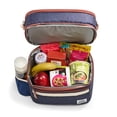 thumbnail image 4 of Acorn Street Dual-Compartment 12-Can Soft Insulated Cooler, Blue, 4 of 9
