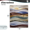 thumbnail image 4 of Stupell Industries Contemporary Layered Ocean Flow Canvas Art, 16 x 20, by Alonza Saunders, 4 of 8