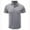 Grey, variant on JURANMO Men's Polo Shirts Patchwork Collar Short Sleeve T-shirt Summer Business Casual Tee Tops with Pocket Today's Deals Blue XL
