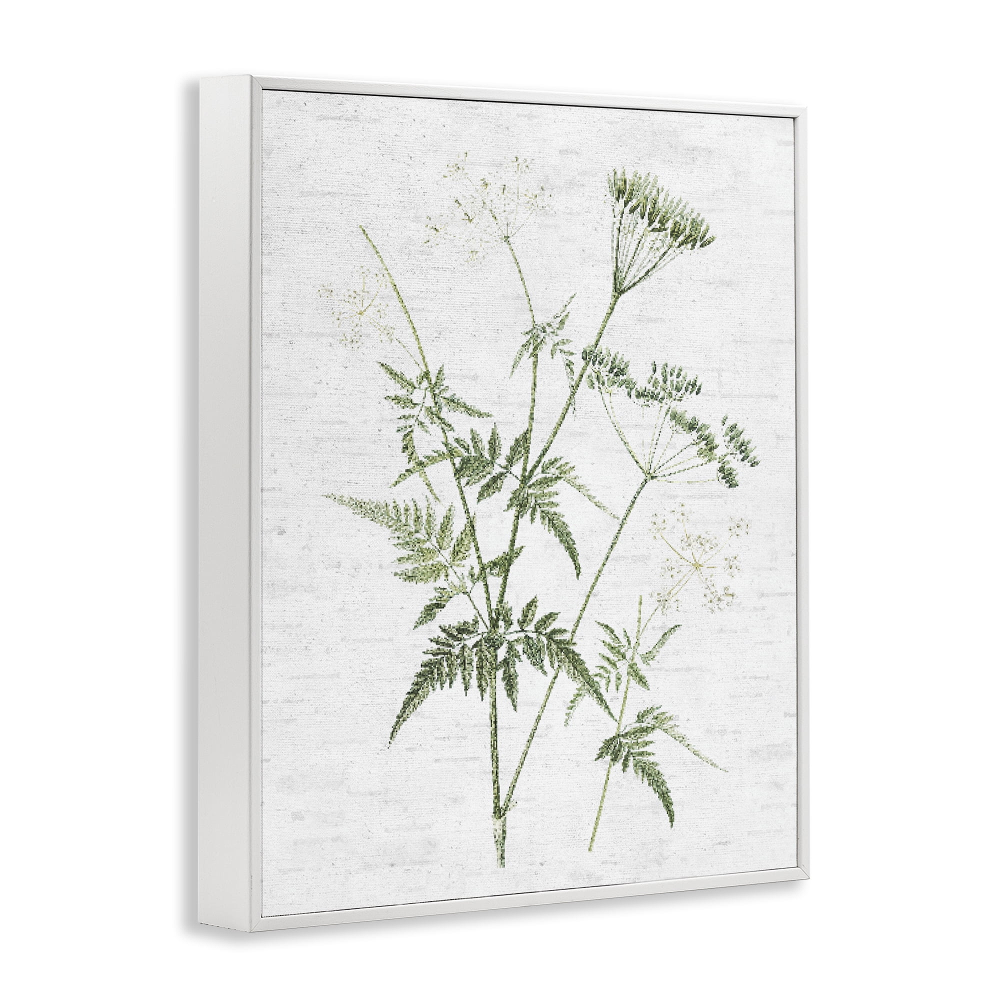 Stupell Industries Soft Blooming Bud Botanical & Floral Painting White Framed Art Print Wall Art, 24 x 30