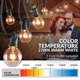 thumbnail image 5 of Newhouse Lighting 25 ft. Weatherproof Party String Lights, Black, 5 of 7