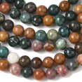 thumbnail image 6 of 5 Strand Natural Ocean Jasper Beads Strands Round 6mm Hole: 1mm about 61pcs/strand 15.35 inch(39cm), 6 of 6