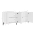 thumbnail image 5 of Abbey Modern 2-Piece Buffet and Bookcase in White, 5 of 15