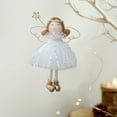 thumbnail image 4 of Daiosportswear 3.9x0.8x5.5in Christmas Angel Doll Decoration,1-Pack Metal/Plastic/Cloth Ornament,Golden/Silver,Tree Pendant,Festive,Durable,for Home/Party,Thanksgiving/Birthday/Christmas Gift, 4 of 6