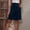04-Navy, variant on Women's Tie Waist Casual Skirt with Pockets, Ruffle Elastic Waist Solid A-Line Midi Skirt, Summer Casual Work Daily Skirt for Women 04-Navy M