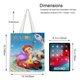 thumbnail image 5 of Las Aventuras de Dylan Bolso de tela con estampado de lienzo para mujer, bolsa de compras reutilizable y estética, con cremallera interior, regalo para mujer,40*40cm., 5 of 6