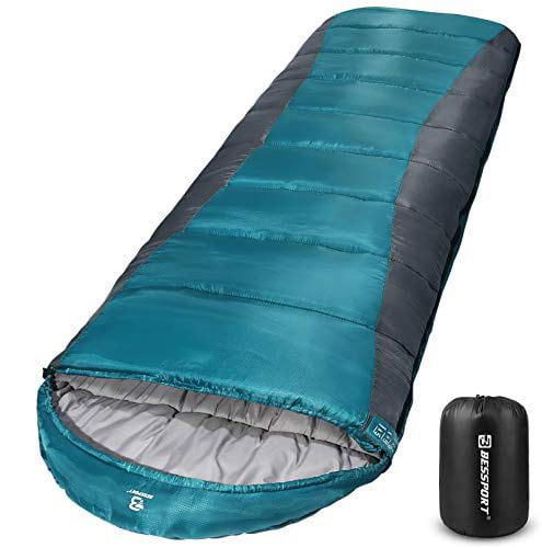 Bessport Sleeping Bag Winter Flannel Lined Backpacking Compact and Lightweight 0 Degree Sleeping Bag for Adults Hiking Perfect for Camping