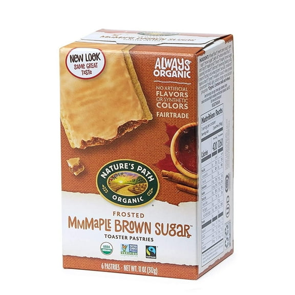Nature's Path Organic Frosted Toaster Pastries MmMaple Brown Sugar - 11 oz Pack of 2