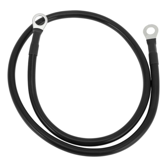 1 Pc Battery Inverter Cable 5 AWG Gauge 2.5FT 3/8" Lug 5/16" Lug Battery Cable Universal for Car Vehicle Boat RV Solar Tinned Copper Black