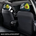 thumbnail image 3 of Kdxio Avocado in Space1 Pattern Print 2 Piece Car Head Rest Covers Set Auto Front/Rear Seats Headrest Cover Universal Fit Most Cars,Sedan, SUV, 3 of 9