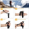 thumbnail image 2 of Bastones de trekking: paquete de 2 bastones de senderismo plegables de aluminio con sistema de bloqueo rápido, plegables, telescópicos, ultraligeros para trekking, mochileros y p, 2 of 4