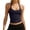 Navy, variant on V Neck Racer Back Tank Top for Women Padded Ribbed Long Tank Fitted Basic Cami Tops White XS
