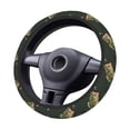thumbnail image 2 of Picia Largemouth Bass jumps out of water Pattern Car Steering Wheel Cover, Non-Slip, Breathable, Universal 15 inch, 2 of 6