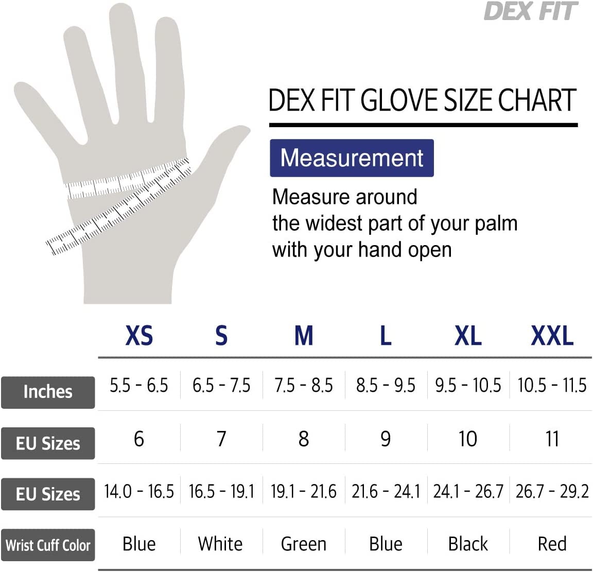 DEX FIT CRU553 Prime Black Level 5 Cut Resistant Gloves (Power Grip, Durable Foam, Large) - 1 Pair