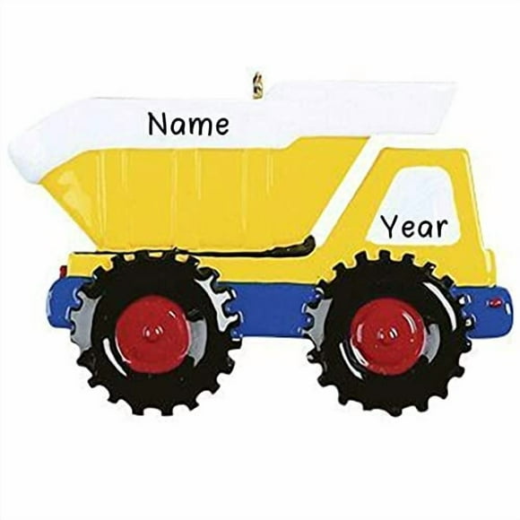 Personalized Dump Truck Christmas Tree Ornament Present Gift Christmas Personalized Dump Truck Christmas Ornaments 2022 | Free Customization