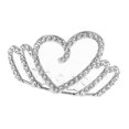 thumbnail image 1 of Tiara de Princesa Perfecl con Pinzas para el Cabello de Bodas Plata, 1 of 8