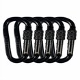 thumbnail image 2 of Hunter Safety Systems Recon Steel Carabiners - High-Strength, Easy-Locking, and Versatile Clips (5-Pack), 2 of 3