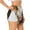 White, variant on Rustic Cow Butterflies Champagne Printed 2 in 1 Women's Workout Shorts for Athletic Gym Running Shorts with Phone Pockets-Medium
