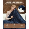 thumbnail image 3 of IDEALHOUSE 50*60in Blue Electric Blankets, Extra Soft Sherpa Heated Throw Blanket, Tufted Cable Pattern for Comfort, 3 of 8
