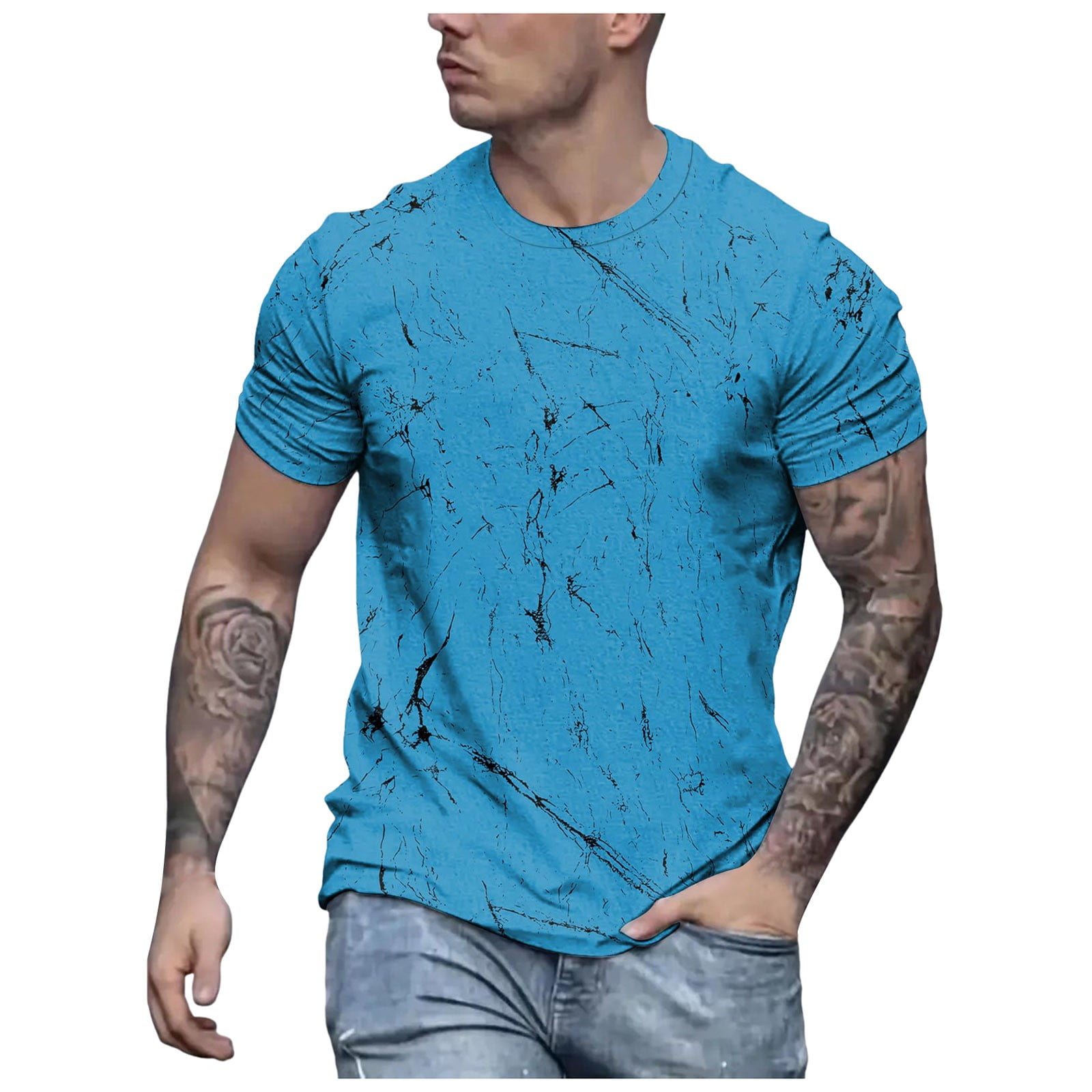 TSADFHJI Mens Big And Tall T Shirts 4Xl Extra Long Winter Mens