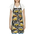 thumbnail image 3 of Pofeuu Excavator At Work Print Aprons with Pockets, Cute Aprons for Kitchen, Cooking, Server, Barber, Chef Apron, 3 of 7
