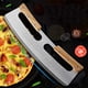 thumbnail image 4 of de Cuchillo de de material acero inoxidable con de Rebanador de de material acero inoxidable para Bar Cafe BLESIY cortador de pizza, 4 of 8