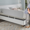 thumbnail image 5 of 1 PCS Gray Rail Guard,  Bed Rails, Foldable Bed Rail Guard, Adjustable Height Range: Within 30cm/11.81 in, 5 of 11