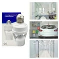 Motion Sensor Light Socket PIR Motion E27 Screw Bulb Adapter Adjustable Auto On/Off Night Light