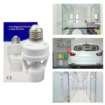 

Led Lights For Room Motion Sensor Light Socket PIR Motion E27 Screw Bulb Adapter Adjustable Auto On/Off Night Light Control Garage Light For Basement Pantry Room Storage Room Garage Light