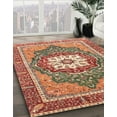 thumbnail image 2 of Ahgly Company Indoor Rectangle Abstract Brown Persian Area Rugs, 7' x 9', 2 of 6