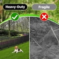thumbnail image 4 of Petorldog Decorative Garden Fence, 72ft x 40in , 28 Panels + 4 Gates, No Dig Metal Dog Fence for Yard | Black-Silver, 4 of 7